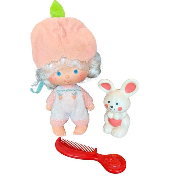 🍓 Original '80s Strawberry Shortcake Apricot & Hopsalot 1st Edition Flat Hands - Picture 5 of 11
